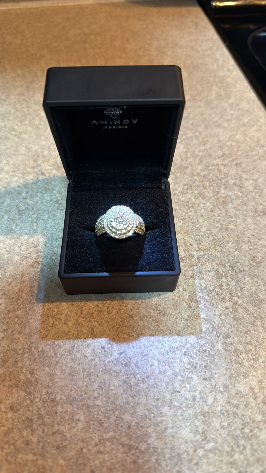 14k Cake Ring & Cake Earring To Match
