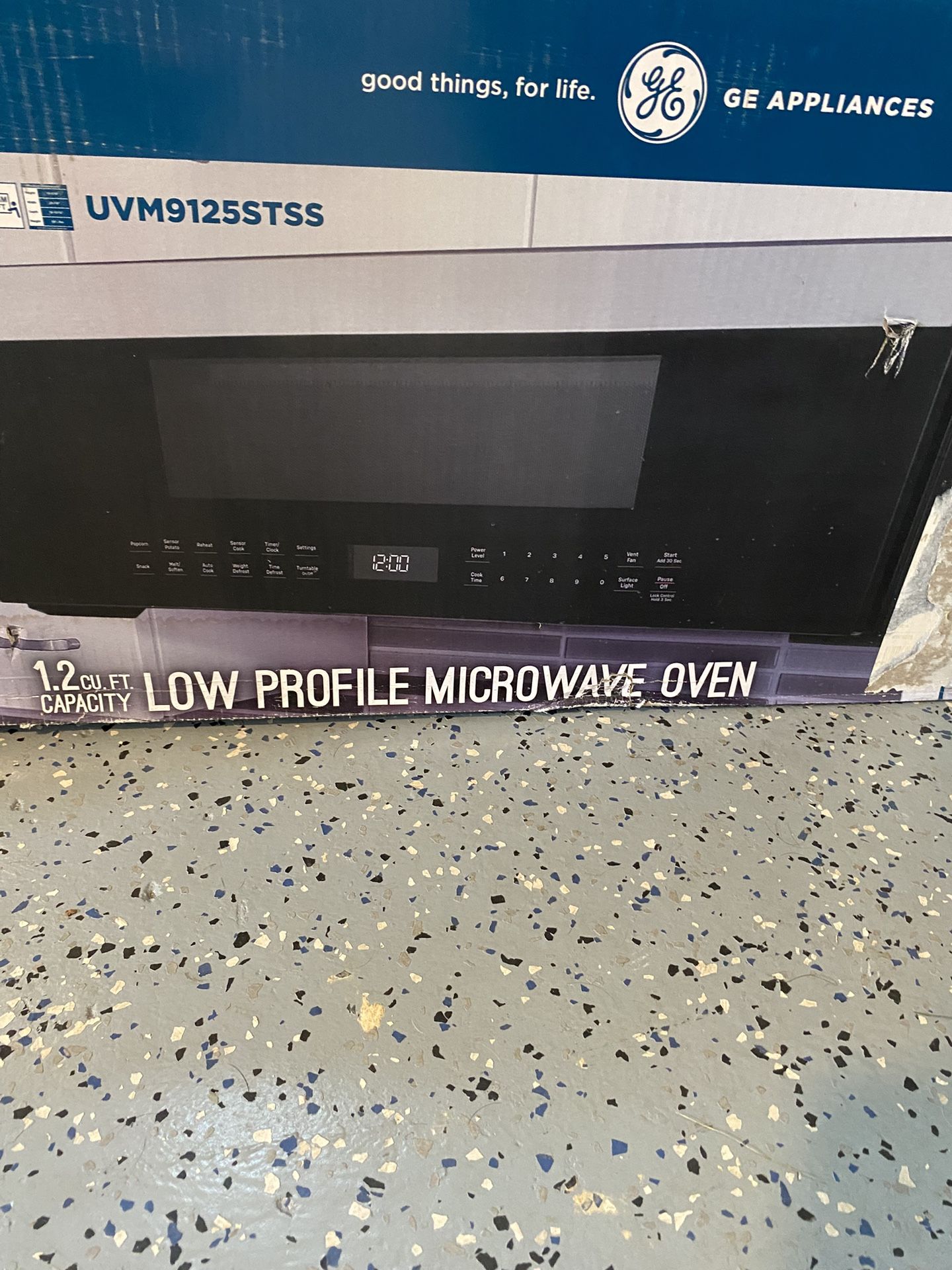 New GE Low Profile Microwave