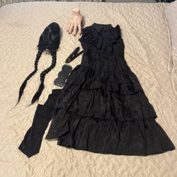 Hollowen Costume Wendnesday Addams