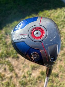 EXCELLENT CALLAWAY BIG BERTHA ALPHA GOLF DRIVER 9.0 ADJUSTABLE LOFT W MITSUBISHI CHEMICAL FUBUKI GRAPHITE STIFF