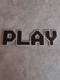 2 ft by 7 in pixel play sign