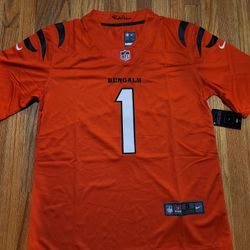 NFL Cincinnati tigers Cincinnati Bengals football uniform No.1 Ja'Marr Chase ball