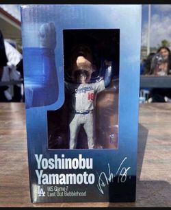 Dodgers Yoshinobu Yamamoto Last Out Bobblehead