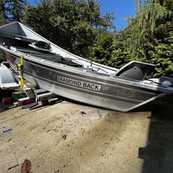 Diamondback Aluminum Drift Boat And Trailer