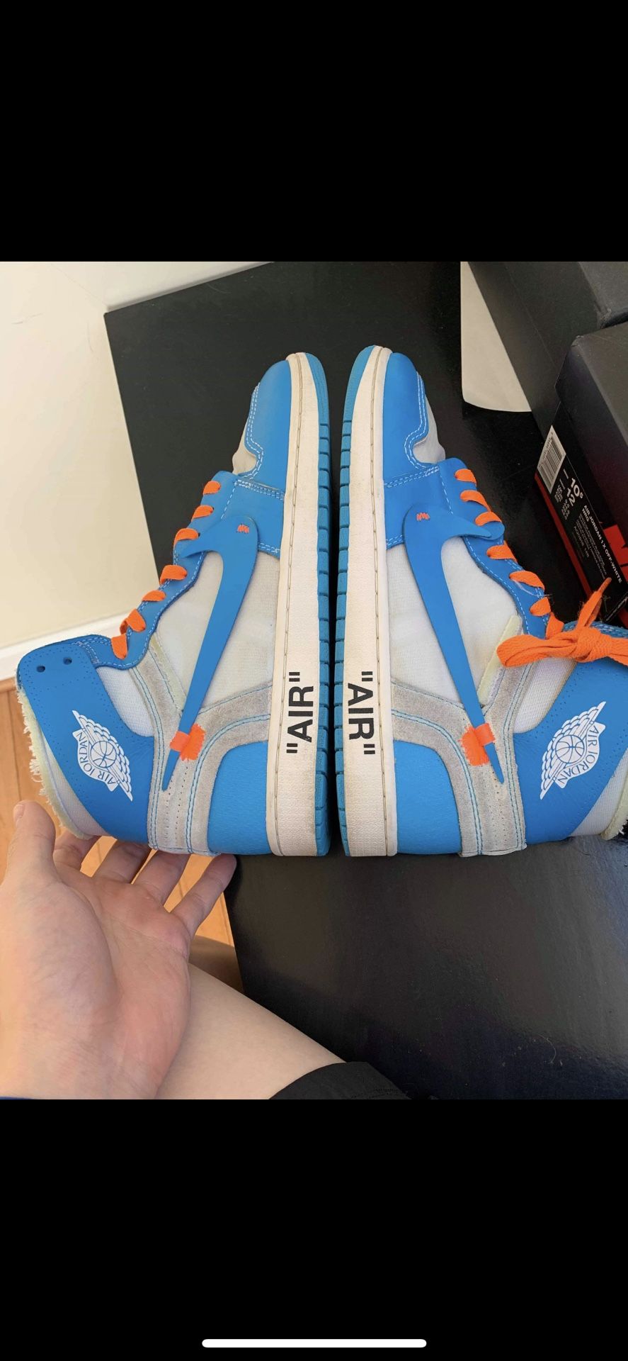 Off White Unc Jordan 1 Size 10.5