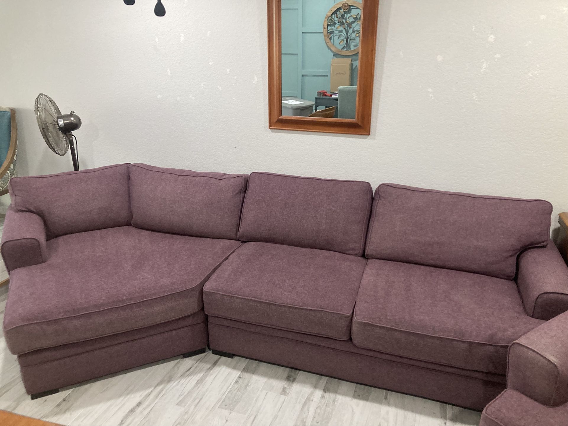 Large Purple Couch & Chair