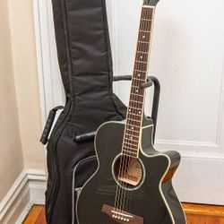 EX+ Ibanez AEG10E Acoustic Electric Guitar & Gigbag