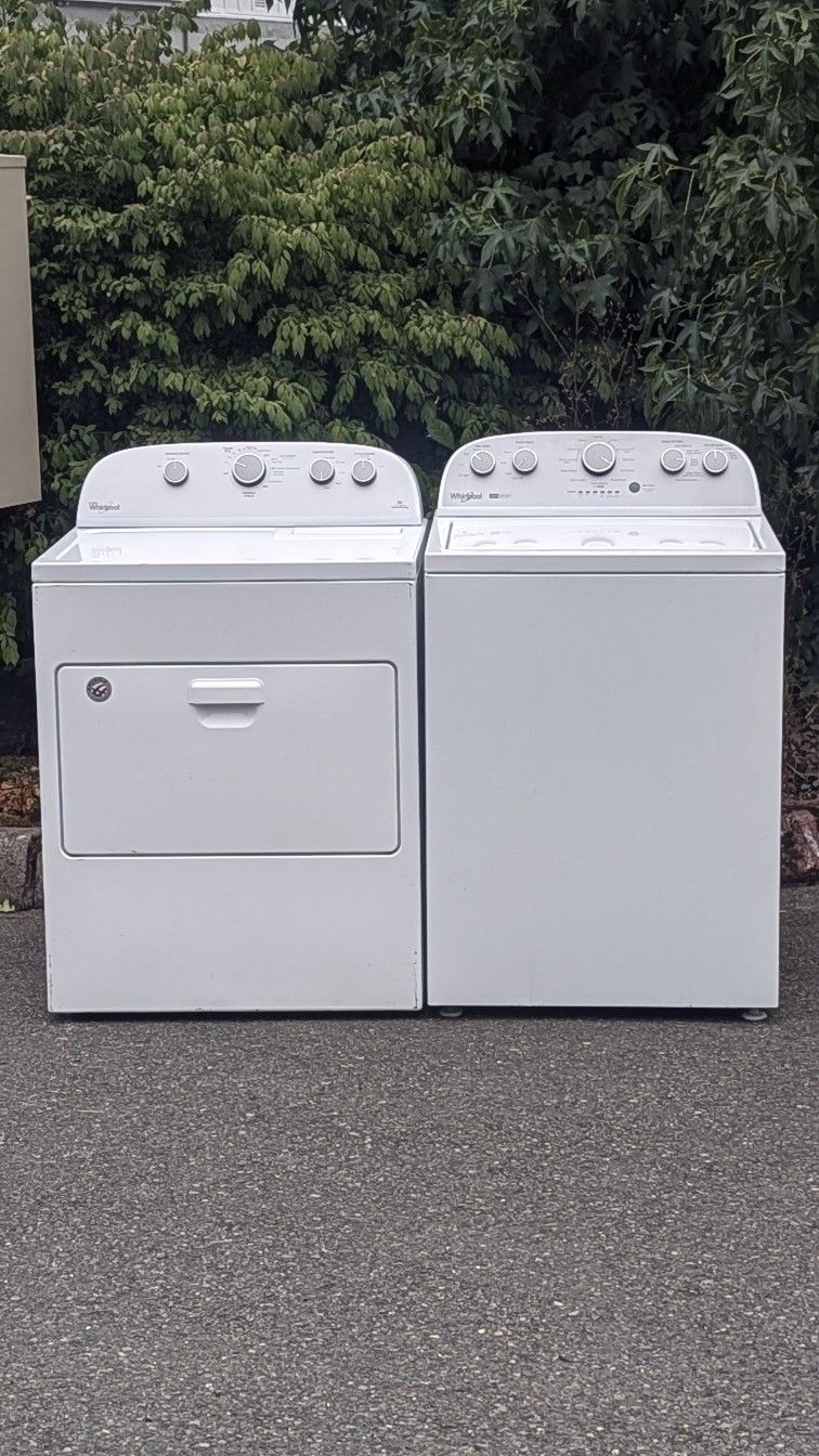 Whirlpool XL Capacity 5.0 cuft washer and 7.4 cuft Electric Dryer. Works Perfect. 30 Days warranty