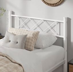 FDW 8” Twin Mattress + Metal Bed Frame – Like New