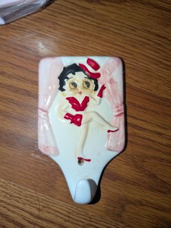 Betty Boop Ceramic Wall Hook 1985