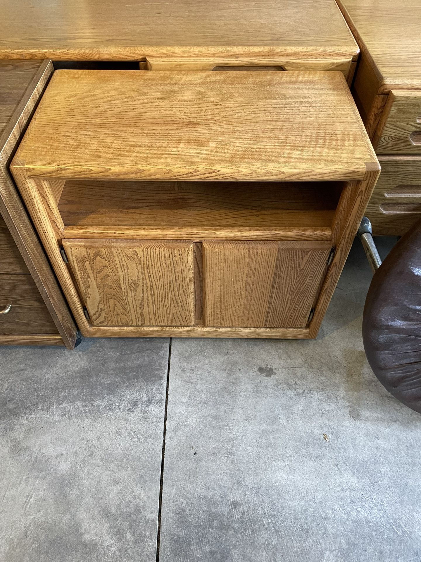 Vintage Oak TV Stand