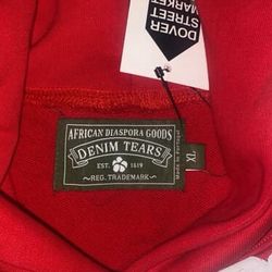 Denim Tears  Hoodie Red Colorway 