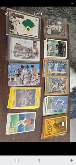 Barry Bonds Baseball Card Lot