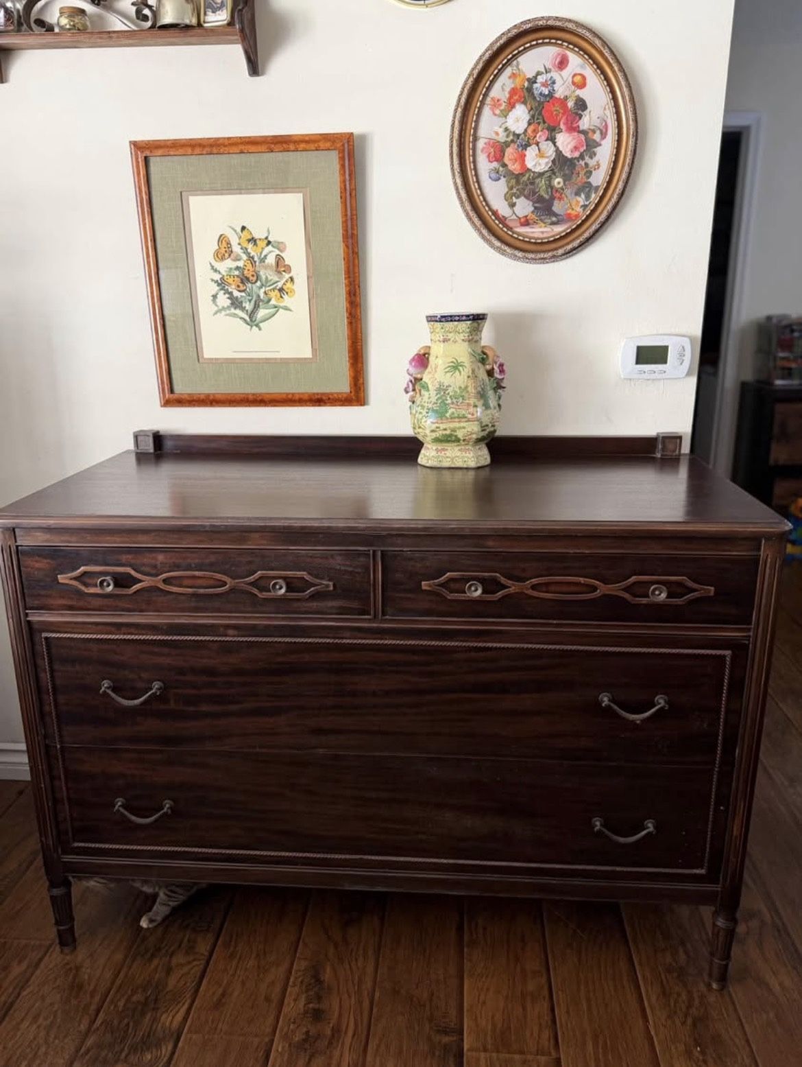 Solid Wood Vintage Widdicomb Large Dresser