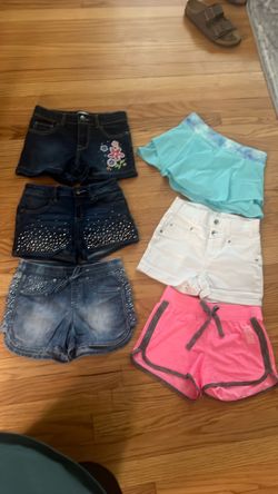Lot of 6 girls  shorts size 8/10 Athleta Justice
