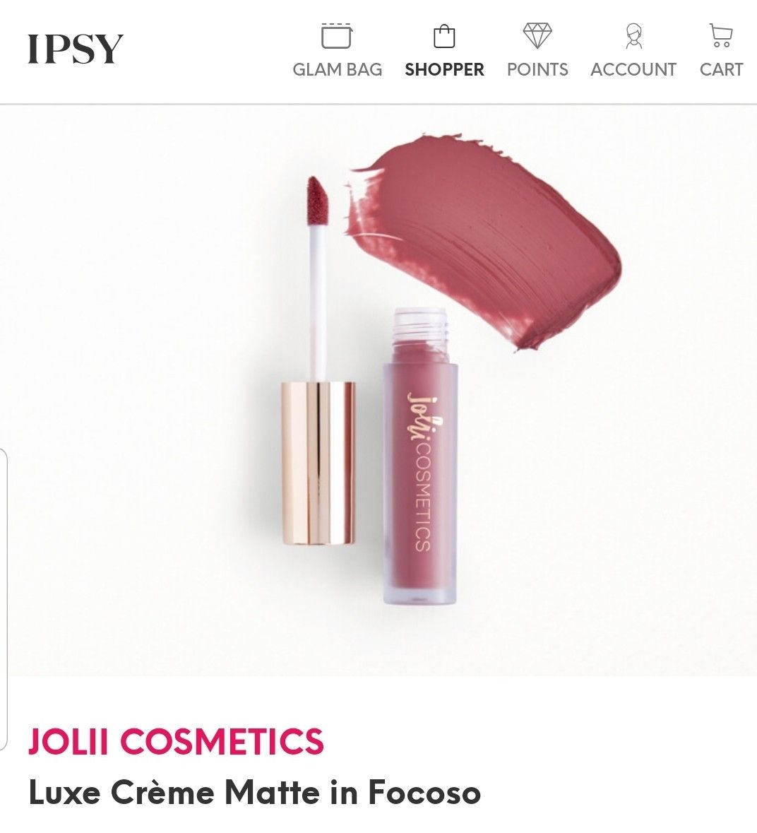 JOLII COSMETICS Luxe Crème Matte in Focoso