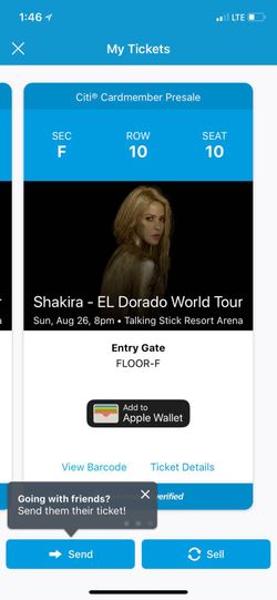 Shakira tickets