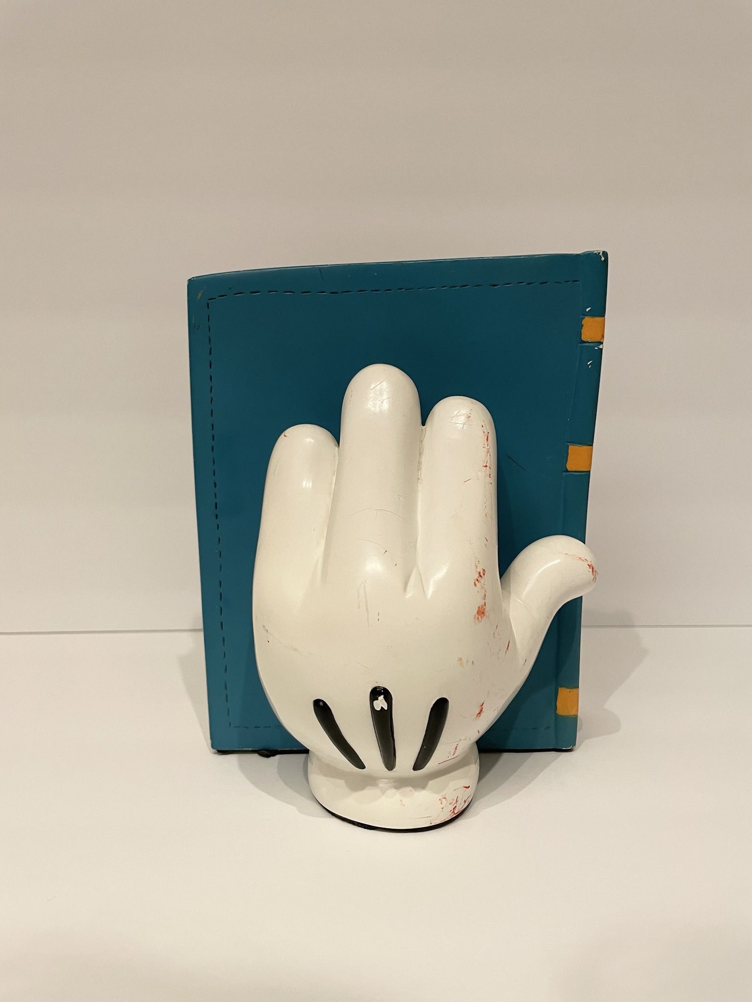 Disney Books & Mickey Mouse Gloves Bookends “My Fair Mouse & The Wonder Ears”