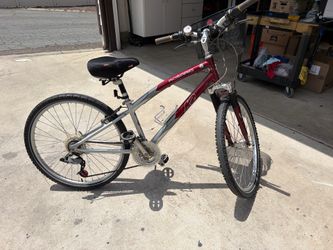 Red and Silver Mongoose Rosario mountain bike