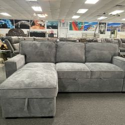 Sofa Bed Sleeper Sectional With Storage And USB PORTS!!