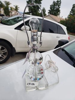 Crystal plug in light- no shade