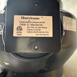 12 inch Inline Duct Fan
