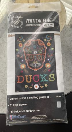 New Anaheim Ducks dia de Los Muertos Halloween Flag