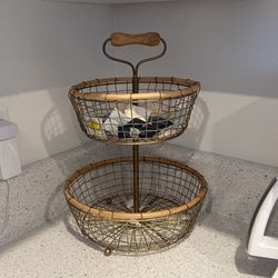 Two-tier, fruit basket