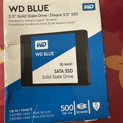 WD Blue  500gB. 2.5" 3D Nand  SSD Data Brand New 