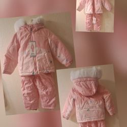 Spyder 2 Pieces Set Kids Snowsuit,  Jacket/Bib, Size 3T