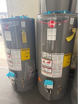 Propane electric gas water heater Rheem