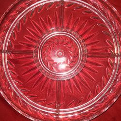 New Glass Serveware With Center Dipper