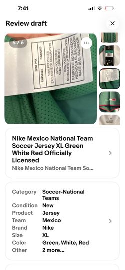 Vintage Adidas Mexico National Team Away Jersey 3XL White ClimaLite Soy Mexico Soccer