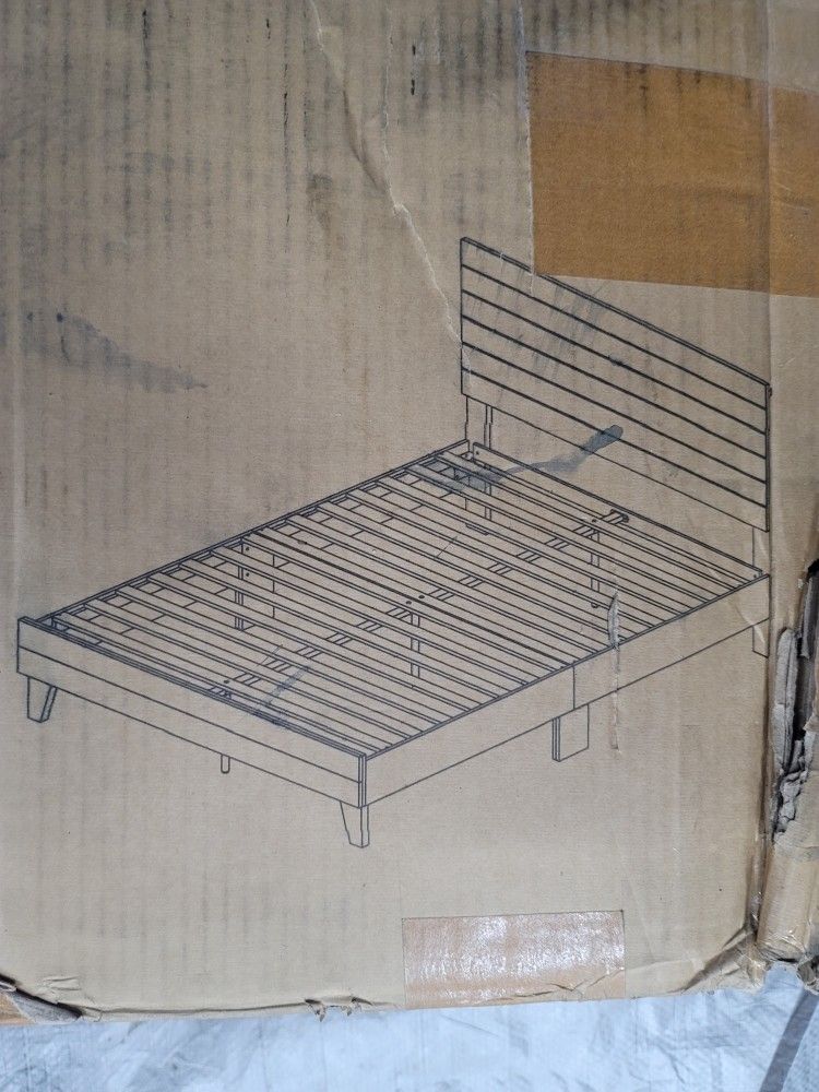 Rest Haven Shadowood Shiplap Platform Bed, Full