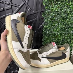 Aj1 Nike Air Jordan 1 Low Travis Scott Medium Olive green Size 7,7.5,8,8.5,9,9.5,10,11,12