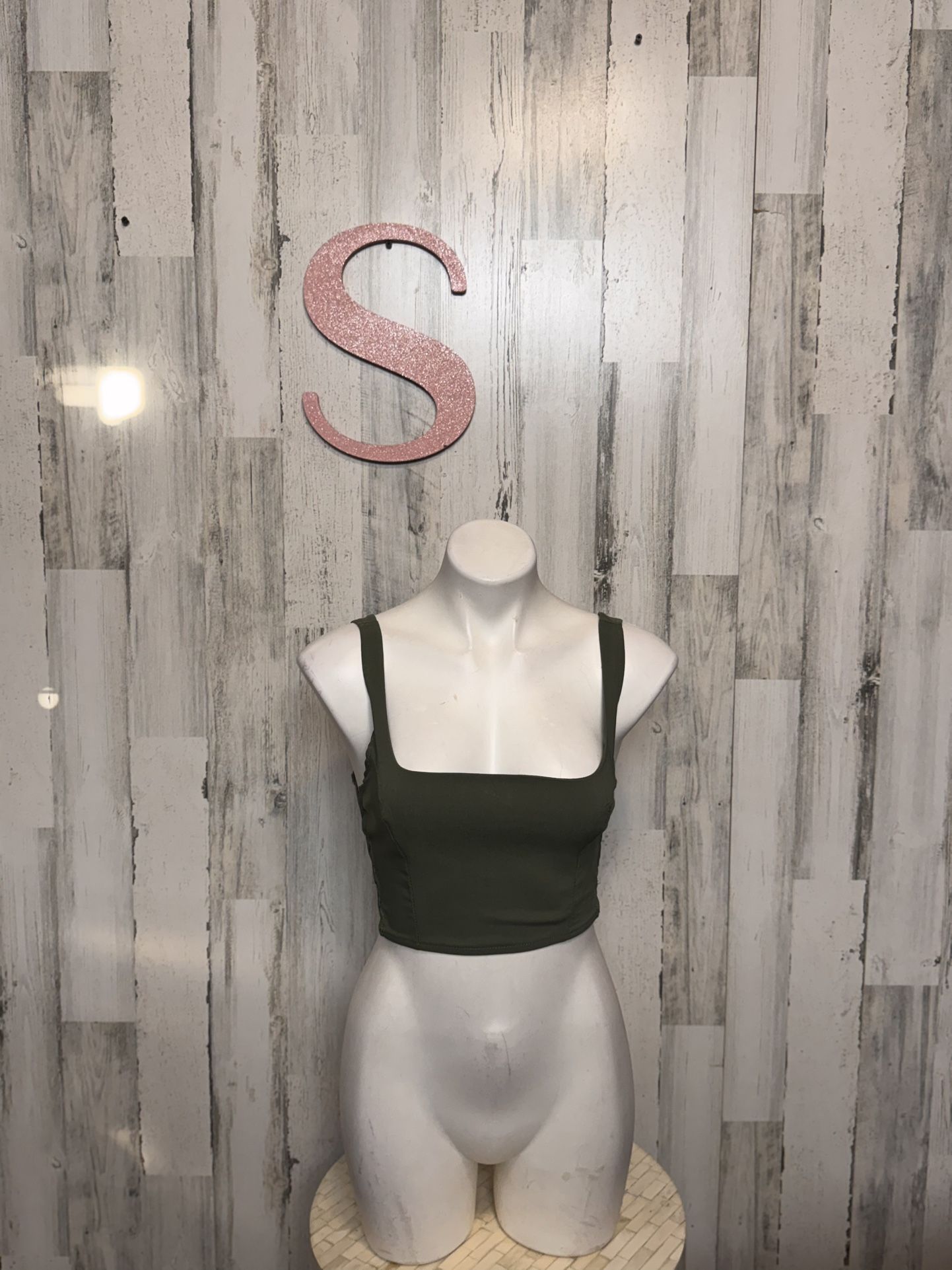 Forever 21 Green Crop Top