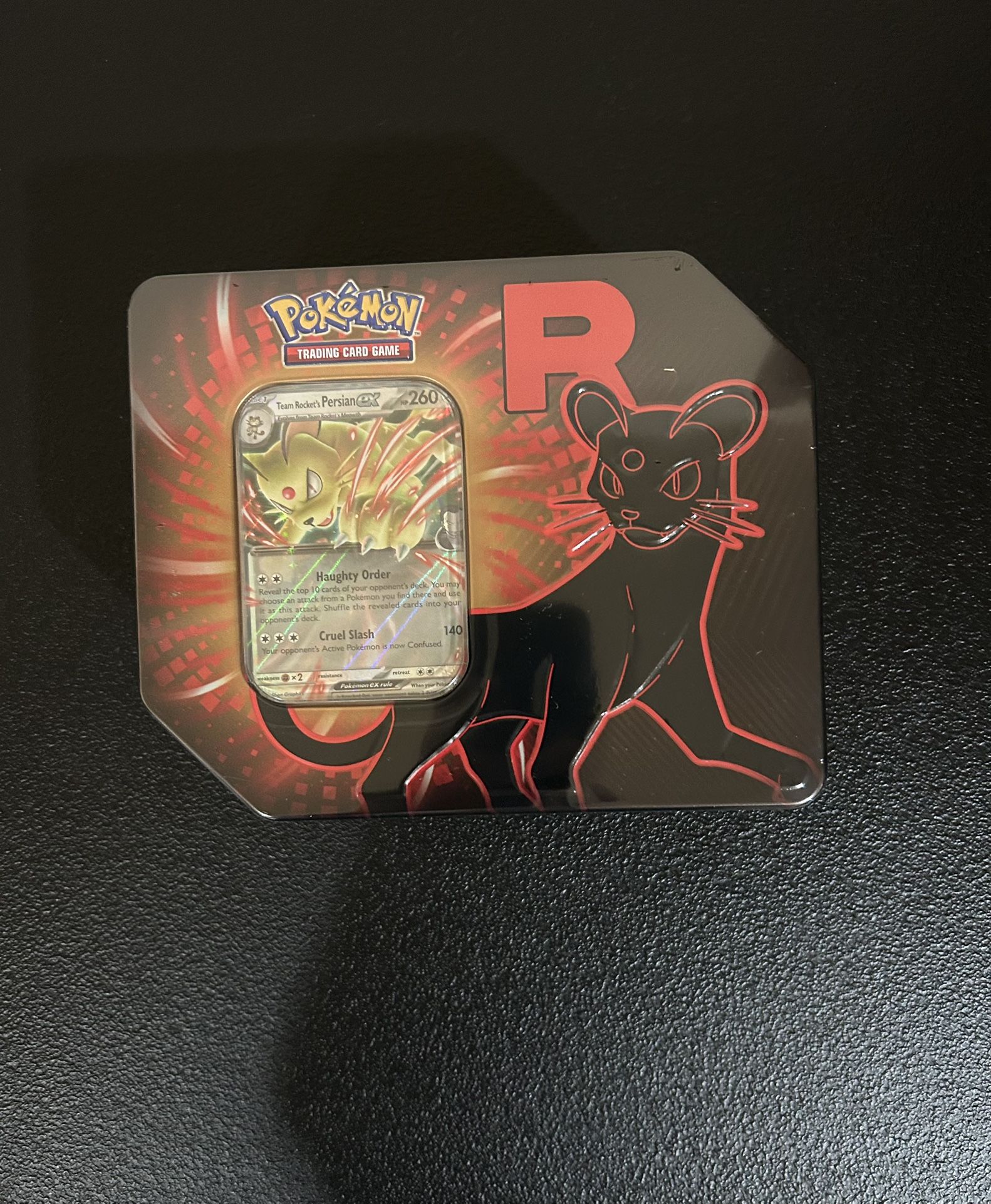 Pokemon Destined Rivals Team Rocket Tin (Persian ex)