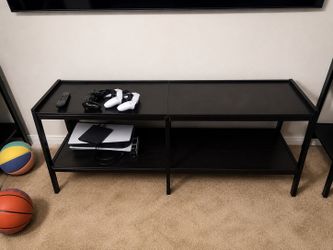 Modern Black TV Stand / Media Console – Excellent Condition