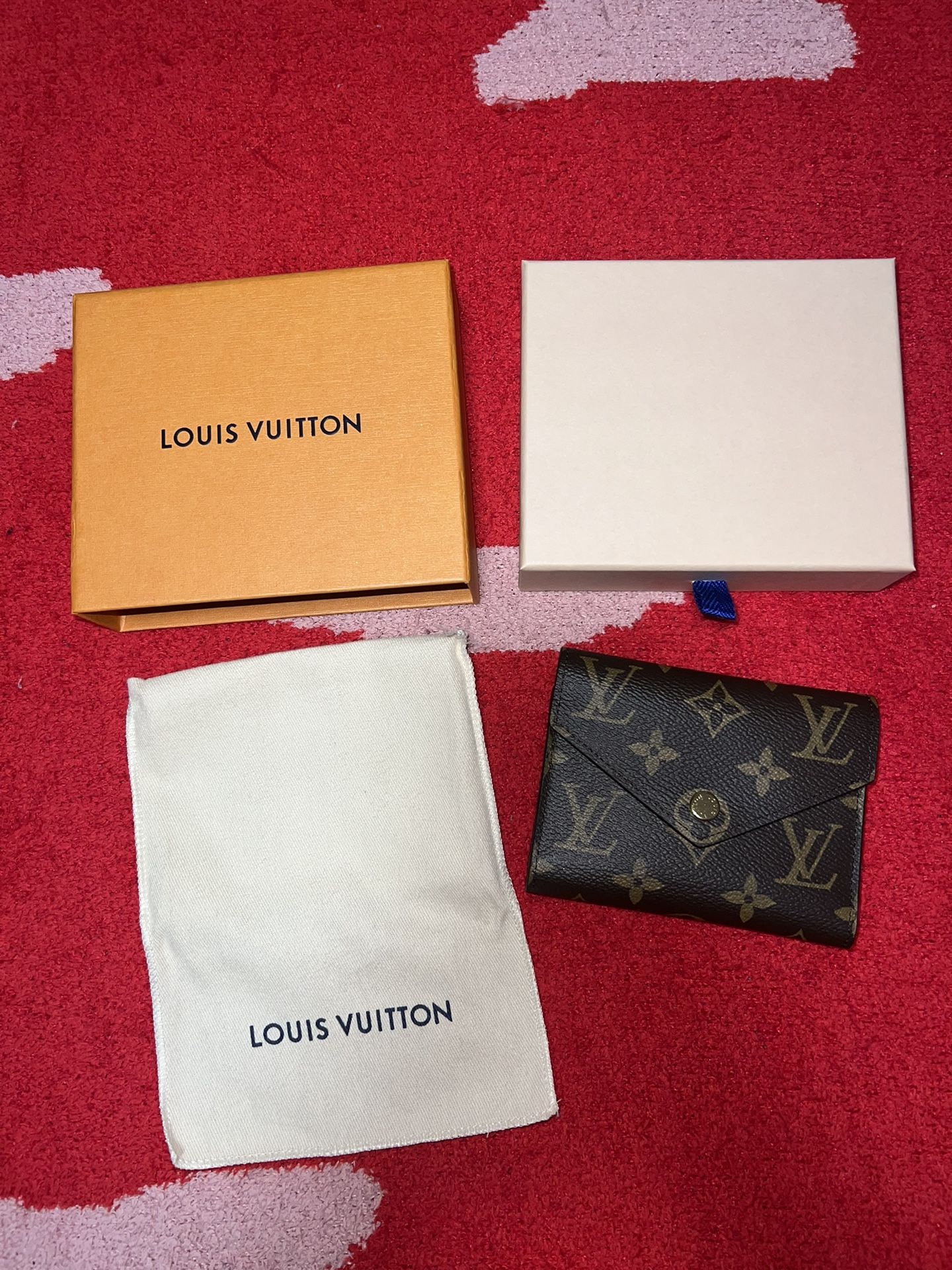 Louis Vuitton Fuchsia and Brown Wallet