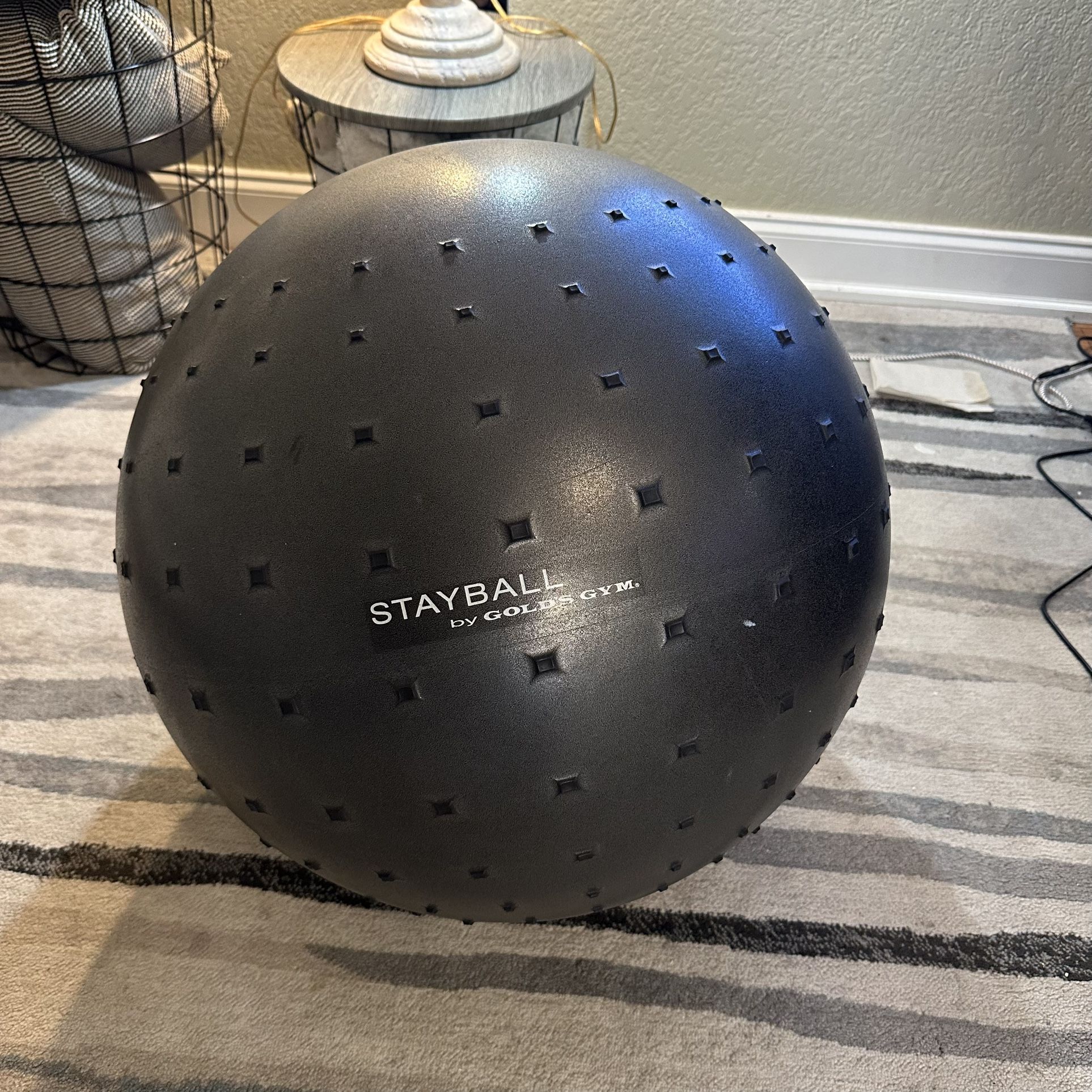 Gold’s Gym Stayball Weighted Exercise Yoga Ball