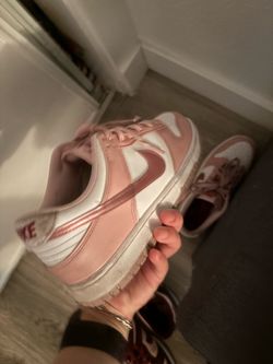 Nike Dunk Low Pink and White Sneakers