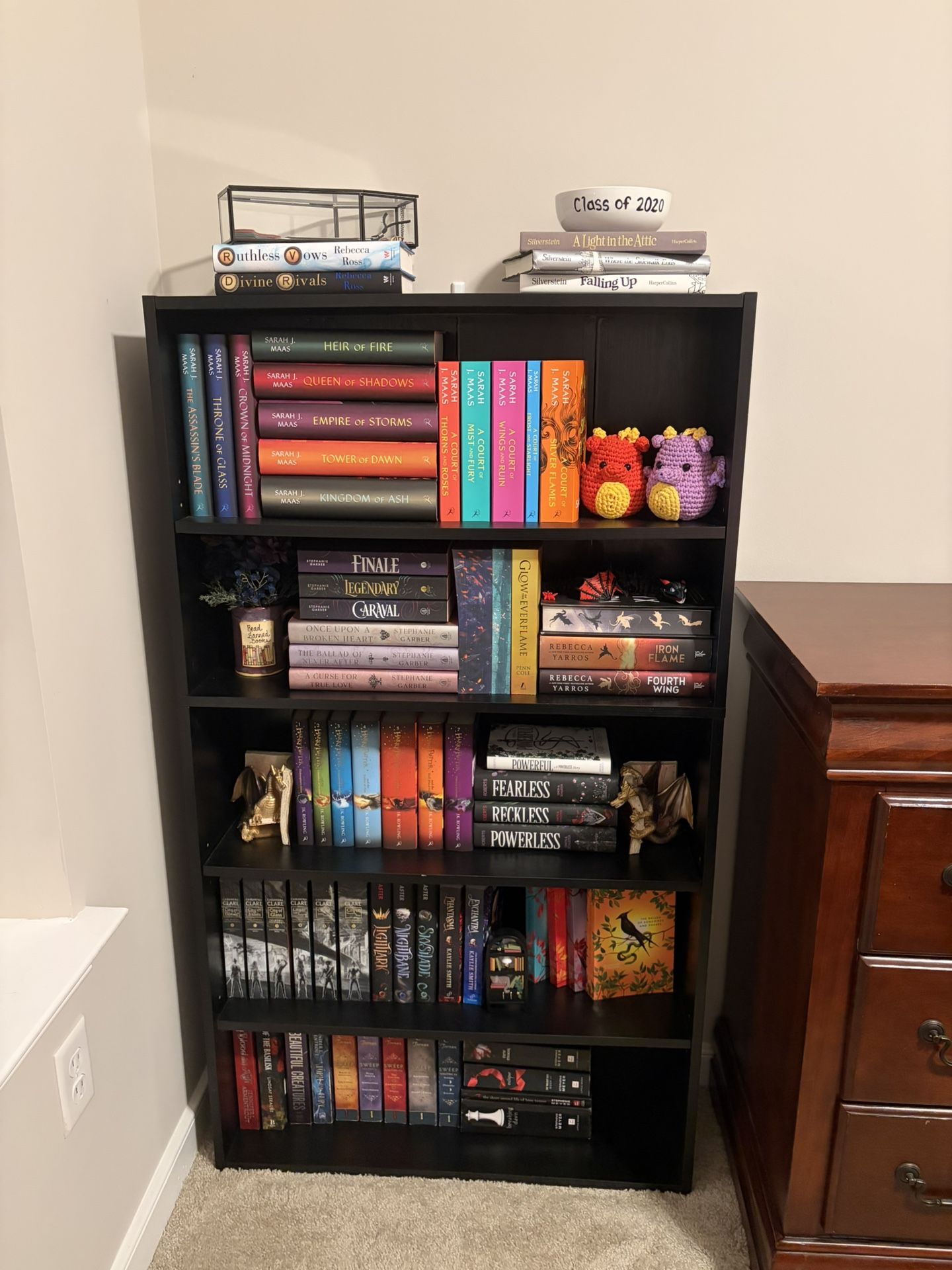 Bookshelves (two 3-shelf & one 5-shelf)