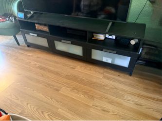 Free ikea brimmed tv unit, black, 70 7/8x16 1/8x20 7/8”