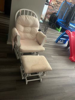 Rocking chair with foot rest