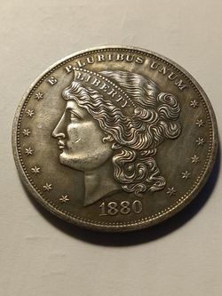 US 1880 One Dollar Antique Coin Copy,1.5 "