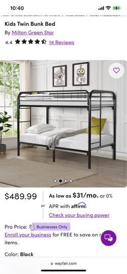 Bunk bed frame brand new unopened box