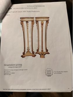 Pair of French Louis XIV Style Pedestals – Architectural Statement Pieces