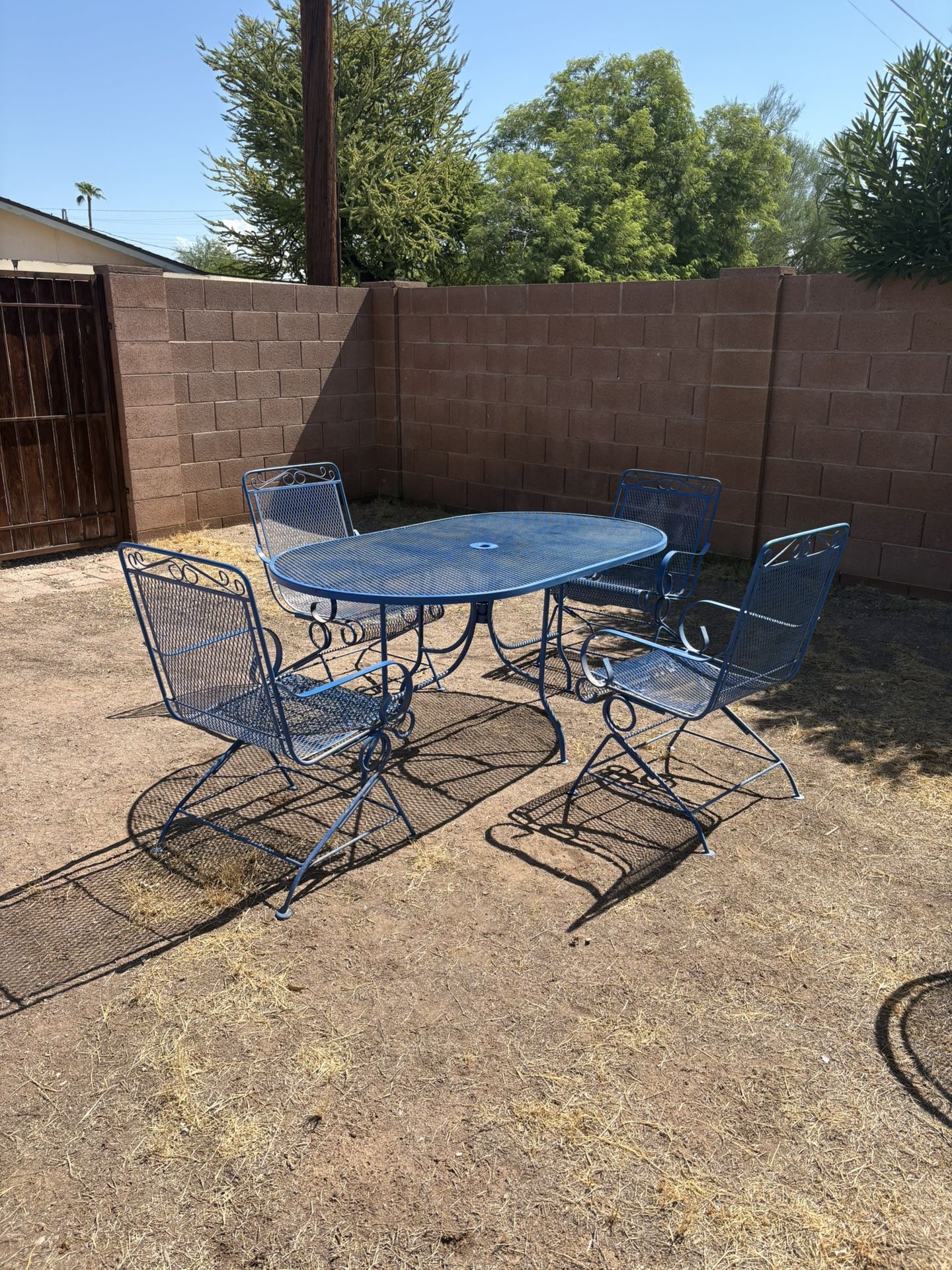 Wrought Iron Patio Set 