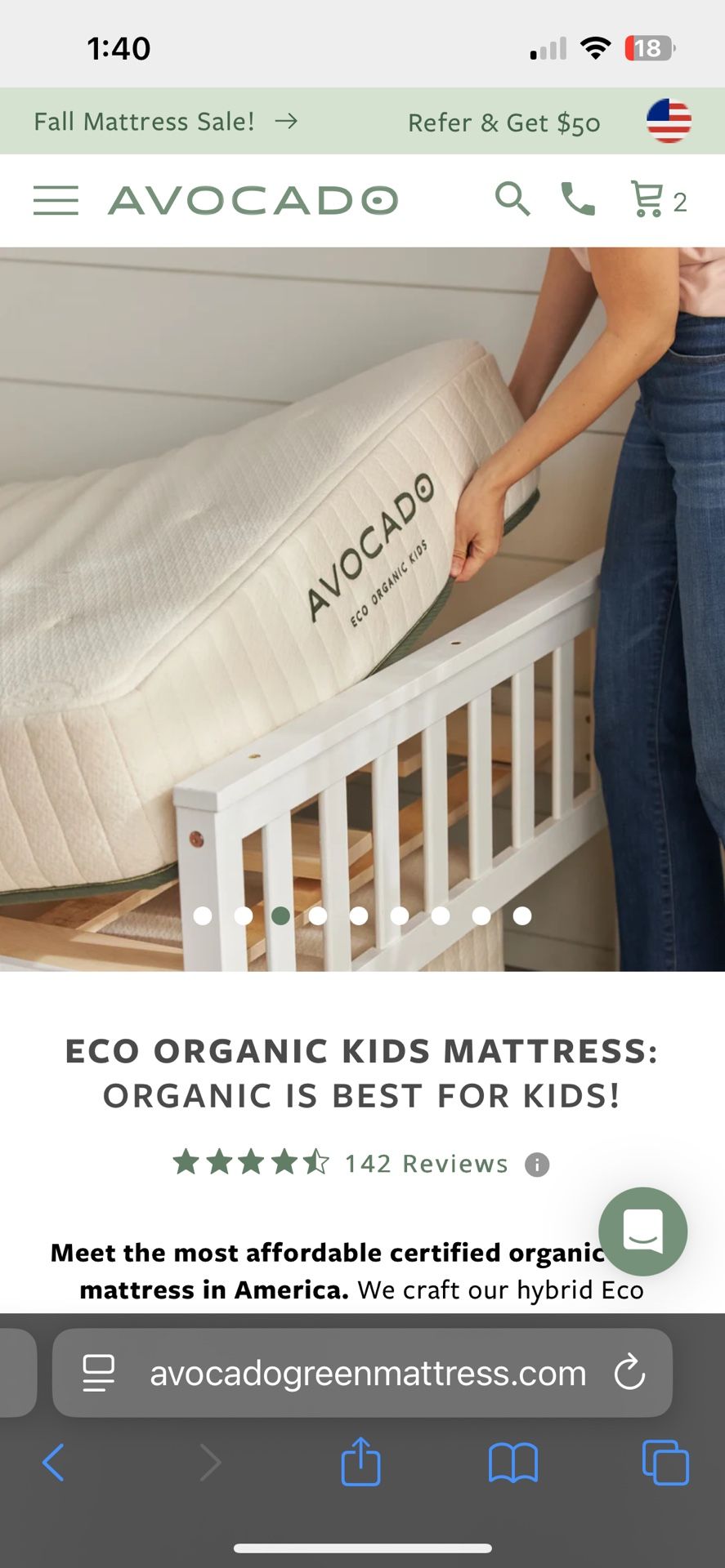 Avocado Twin Mattress