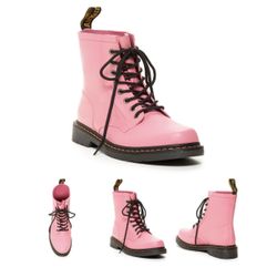 Dr. Martens DRENCH AW004 Pink Rubber Lace Up Rain Boots Women’s US 8 M. Make an offer!